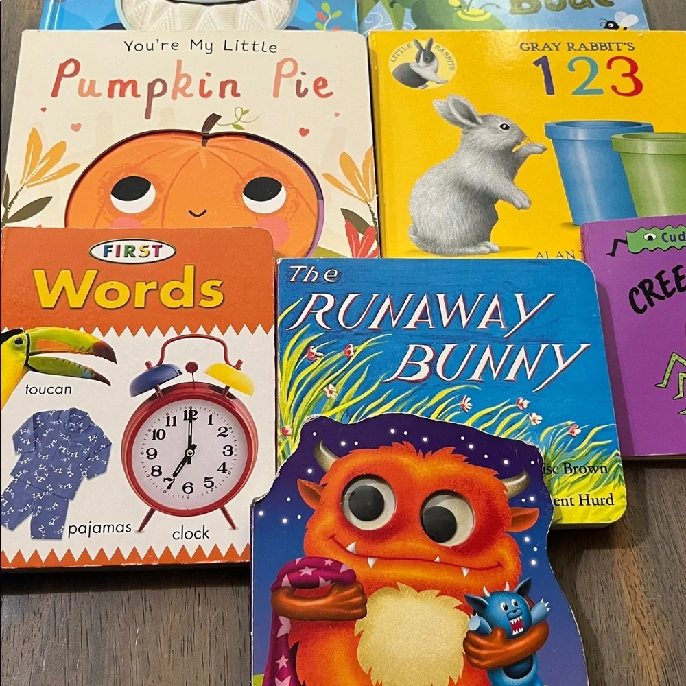 CHILDREN’S BOARD BOOKS SET OF 8 NEW KIDS BOOKS LEARNING #79